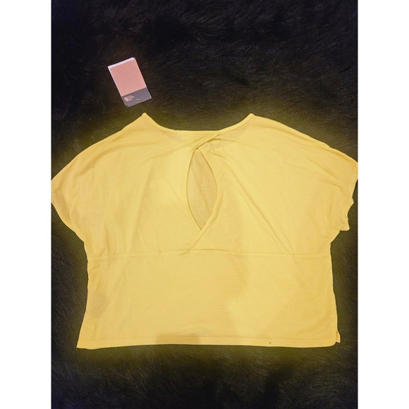 NWT The North Face Wander Cross Back SS Womens Large Acid Yellow - Picture 4 of 5